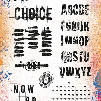 PaperArtsy 42 Cling Rubber Stamp Set
