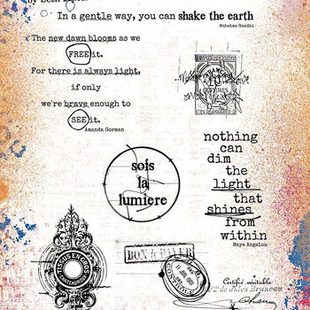 PaperArtsy Cling Rubber Stamp Trio: 46, 47, 48