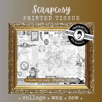 PaperArtsy Printed Tissue Collage Paper: Scrapcosy