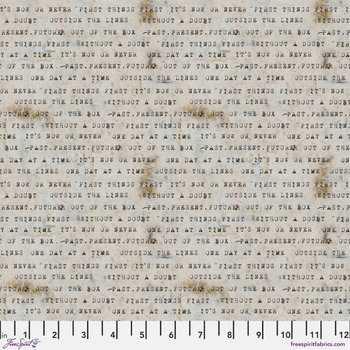 FreeSpirit Live Out Loud Fabric 1/2 Yard Cut: Mantra