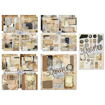 3Quarter Designs Paper + Die Cut + Tag Set 