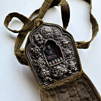 Tibetan Prayer Box Necklace: Temple Arch