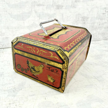 SOLD: Mini Japanese Tin Bank