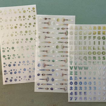 Alexandra Renke Color Magic Rub-Ons: Green-Blue 