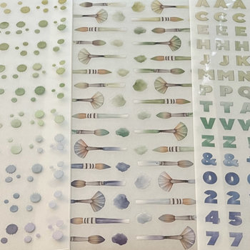 Alexandra Renke Color Magic Rub-Ons: Green-Blue 