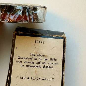 Vintage 1950s Office Supplies: Empress Typewriter Ribbon