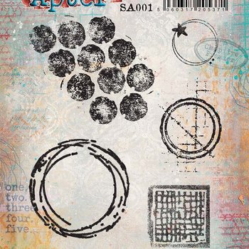 PaperArtsy 01 Cling Rubber Stamp Set