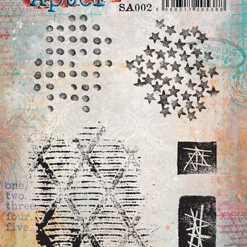 PaperArtsy 02 Cling Rubber Stamp Set