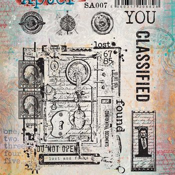 PaperArtsy 07 Cling Rubber Stamp Set