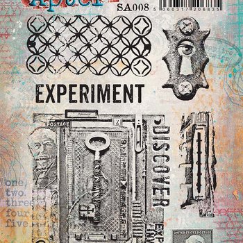 PaperArtsy 08 Cling Rubber Stamp Set