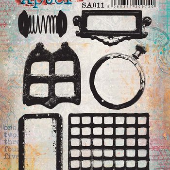 PaperArtsy 11 Cling Rubber Stamp Set