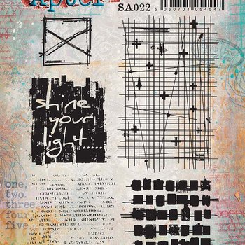 PaperArtsy 22 Cling Rubber Stamp Set