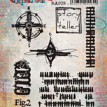 PaperArtsy 28 Cling Rubber Stamp Set