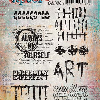 PaperArtsy 33 Cling Rubber Stamp Set