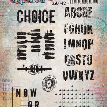 PaperArtsy 42 Cling Rubber Stamp Set