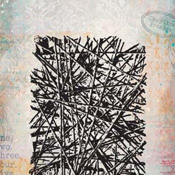 PaperArtsy Mini Cling Rubber Stamp: 002