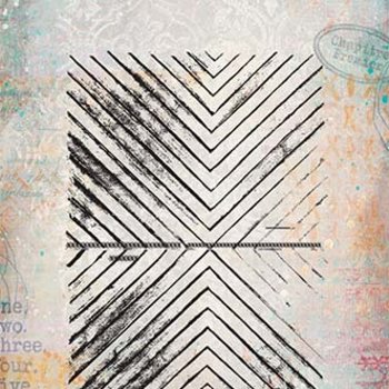 PaperArtsy Mini Cling Rubber Stamp: 003