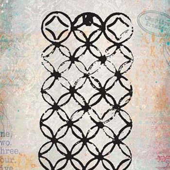 PaperArtsy Mini Cling Rubber Stamp: 023