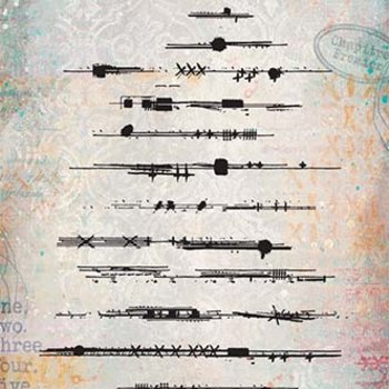 PaperArtsy MinI Cling Rubber Stamp: 028