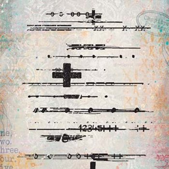 PaperArtsy Mini Cling Rubber Stamp: 036