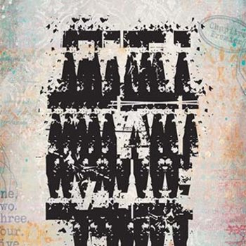 PaperArtsy Mini Cling Rubber Stamp: 043