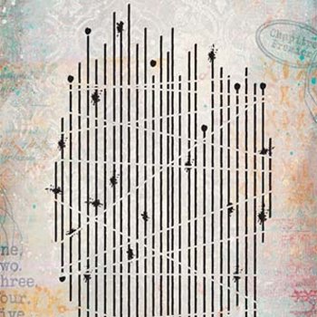 PaperArtsy Mini Cling Rubber Stamp: 045