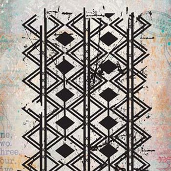 PaperArtsy Mini Cling Rubber Stamp: 057