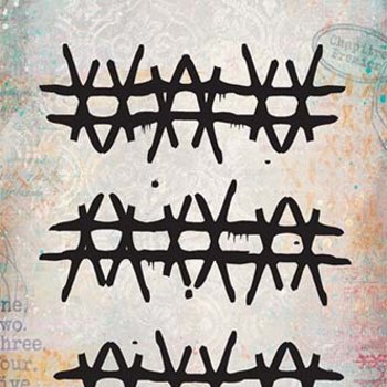 PaperArtsy Mini Cling Rubber Stamp: 058