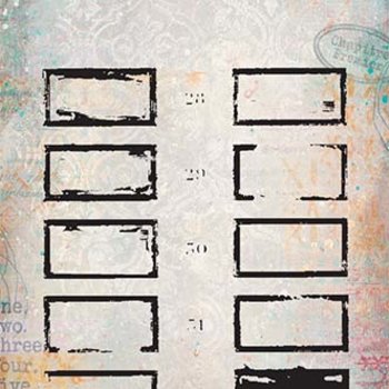 PaperArtsy Mini Cling Rubber Stamp: 072