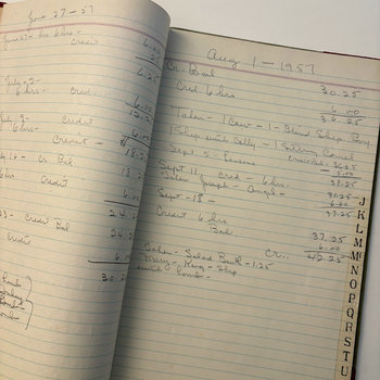 1945-1957 Vintage Ledger