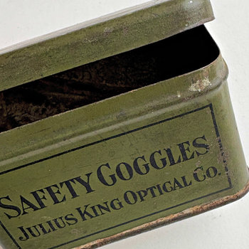 SOLD: Vintage Tin: Safety Goggles