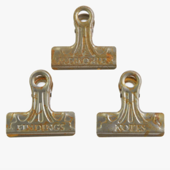 Prima Rusty Metal Clip Trio