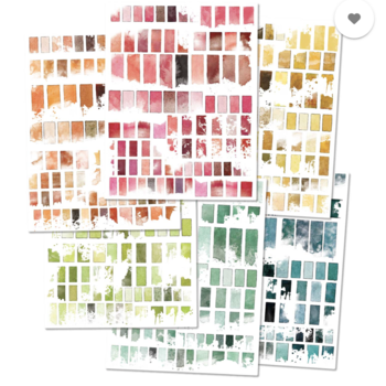 49 and Market Spectrum Sherbet Rub-Ons: Palettes