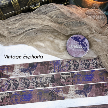 ONE LEFT: 25% Off: Craftioneries Washi Tape: Vintage Euphoria