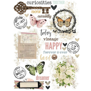 Simple Stories Rub-On Set: Junk Drawer