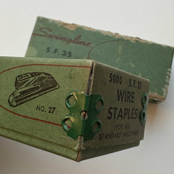 Vintage 1950s Office Supplies: Staple Duo
