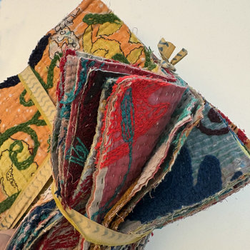 Hand Stitched & Embroidered Kantha Bundle: Large 10