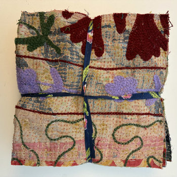 Hand Stitched & Embroidered Kantha Bundle: Large 8