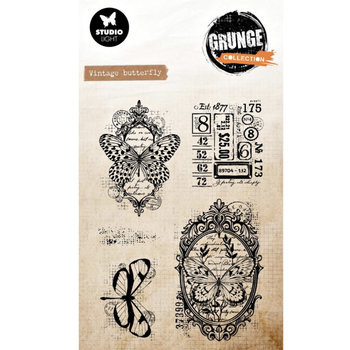 Studio Light Clear Stamp Set: Vintage Butterfly