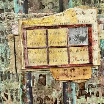 Through the Pane: Original Mixed Media Art