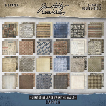 Tim Holtz Paper Stash 2025 Vault Release: Dapper