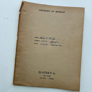 SOLD: 1932 University of Michigan Student Test 4