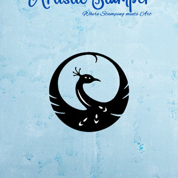 Nick Bantock Cling Rubber Stamp: Victoria Peacock