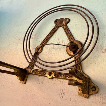 SOLD: Victorian Cast Gong/Clock Spring: Large