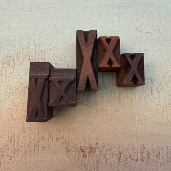 SOLD: Vintage Wood Type Set: X