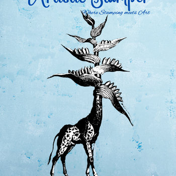 Nick Bantock Cling Rubber Stamp: Giraffe Tree