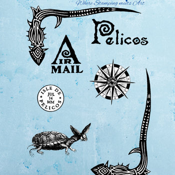 Nick Bantock Cling Rubber Stamp: Isle of Pelicos Edition 2 (2023)