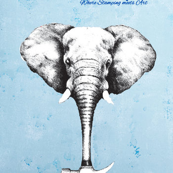 Nick Bantock Cling Rubber Stamp: Hammerhead Mini
