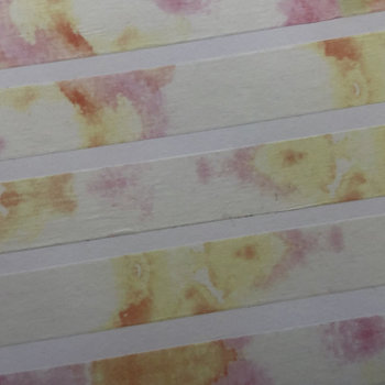 Rink Washi Tape: Peach Swirl Watercolor