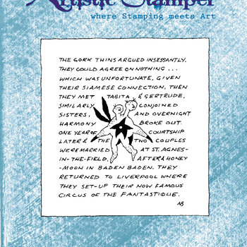 Nick Bantock Cling Rubber Stamp: The Gork Twins